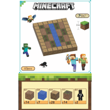 Minecraft Building Blocks with 63 Six-Sided Magnetic Cubes (Rural) rural