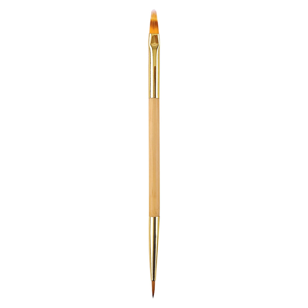 Hesroicy 1/3Pc Nail Therapy Pens with Soft Elastic Bristles, Double Head, Fine Workmanship, DIY Wood Nail Art Constructor Pens for Female
