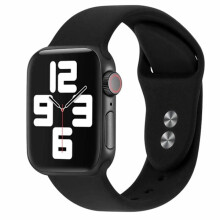Compatible with Apple Watchwith Apple Watch 38/40/41 1/2/3/4/5/6/7/8/SE Black Watch Strap Silicone Black