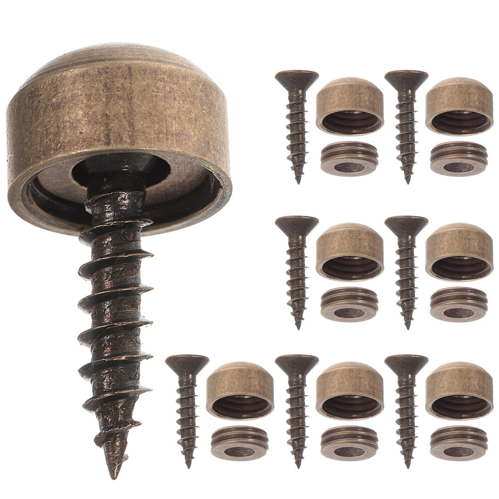 1 Set Screw Cap Mirror Screws Fastener Self-Tapping Mirror Fixing Screw Cover 9389440768062