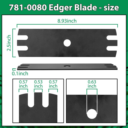 9 Inch Edger Blade, Durable Steel Replacement for MTD 75306561 25B Series Precise Cutting 2