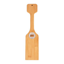 BBQ Grill Scraper Bamboo Cleaner with Long Handle and BuiltIn Bottle Opener for Outdoor Cooking Ref: 8033