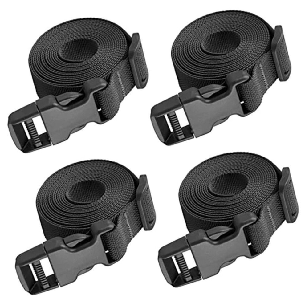 4Pcs Heavy Duty Adjustable Bungee Tie Down Straps With Quickrelease Buckle For Luggage Cargo 9070919186080