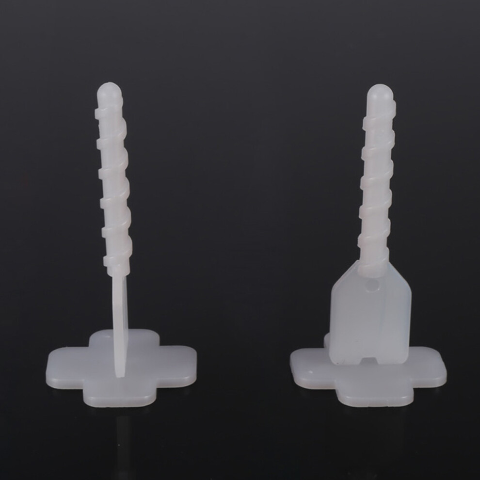 100Pcs Plastic Tile Spacers Wall Floor Leveling System Tools 1Mm Clear 9461382823396