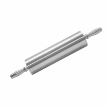 15 Inch NonStick Aluminum Rolling Pin with Ergonomic Contoured Handles and Large Diameter Barrel