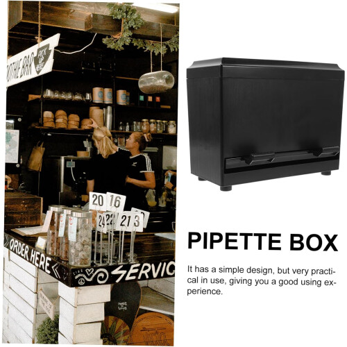 Automatic Straw Dispenser PushType Box for Easy Straw Dispensing in Restaurants 2
