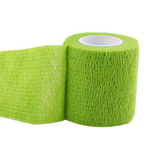 Waterproof Self Adhesive Bandage Tape 5 Rolls, Green, 4.5m