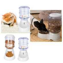 ZENMELE 2PCS Automatic Self-Dispensing Pet Feeder & Waterer for Cats and Dogs, Durable Gravity Design, High Capacity