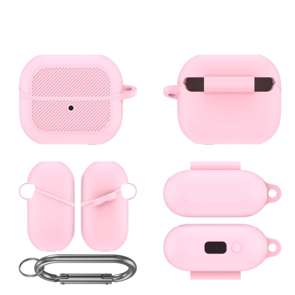 Earphone Protector Compatible With Samsung Galaxy Buds 3+/Pro/3, Shockproof Silicone Case With Carabiner 9389440772465