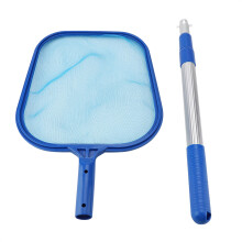 Heaveant Pool Skimmer, Swimming Pool Leaf Skimmer Mesh Net with Telescopic Pole Pond Tub Cleaning Tool(3 * 35cm)