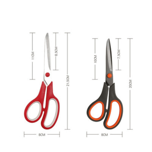 Scissors 8" Multipurpose Scissors Titanium Coated Sturdy compatible with Sharp Scissors Right/Left Handed Comfort-Grip Handles(3-Pack) 2