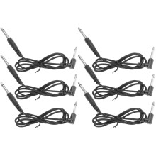 6 Pcs Guitar Cable Stereo Amp Connect for Speaker Effector Eleguitar Electric Accessory