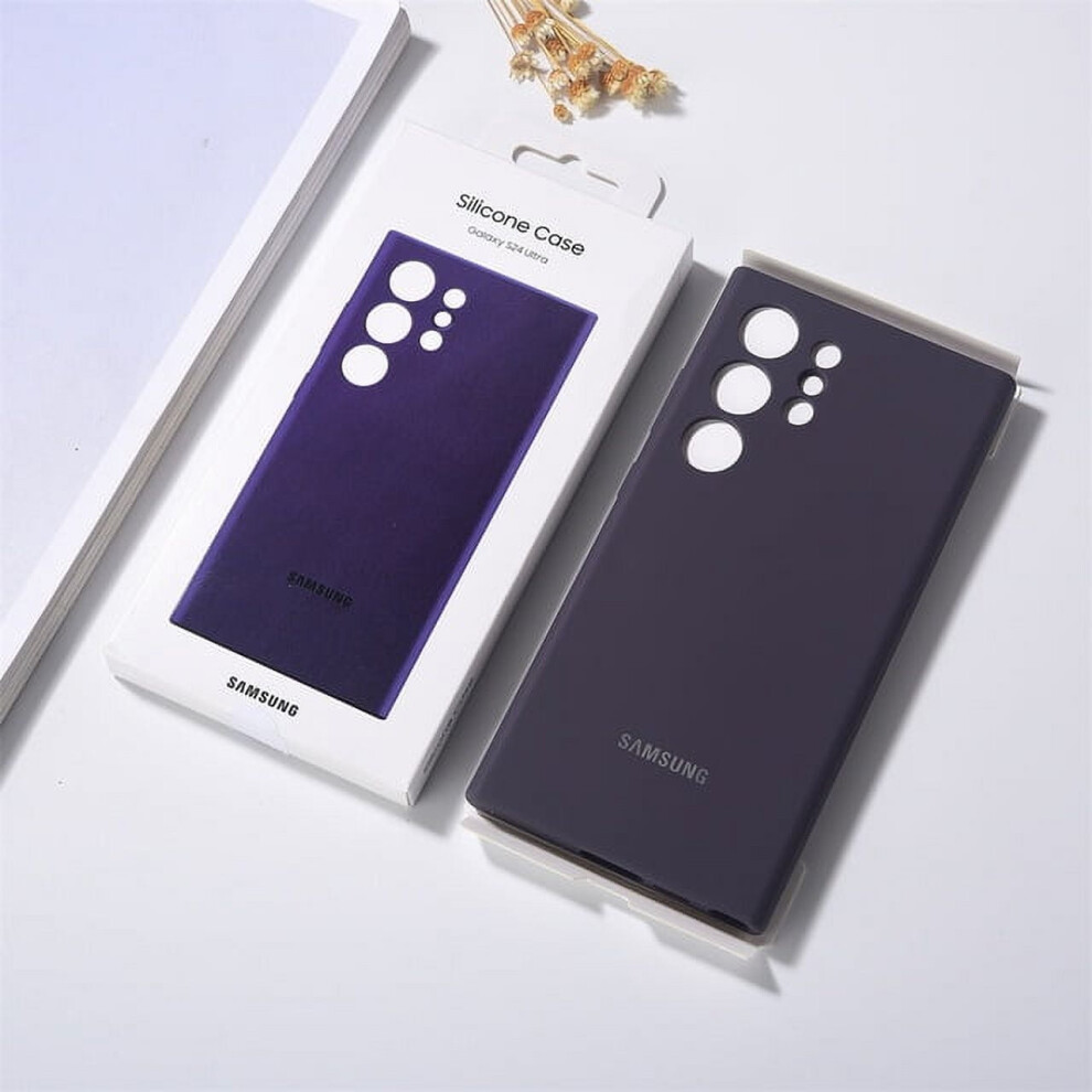 S24 Ultra S23 S22 Plus Case Soft Touch Liquid Silicone Phone Full Protective Cover Shockproof Shell For Galaxy S24+ S23plus S22 9389440773653