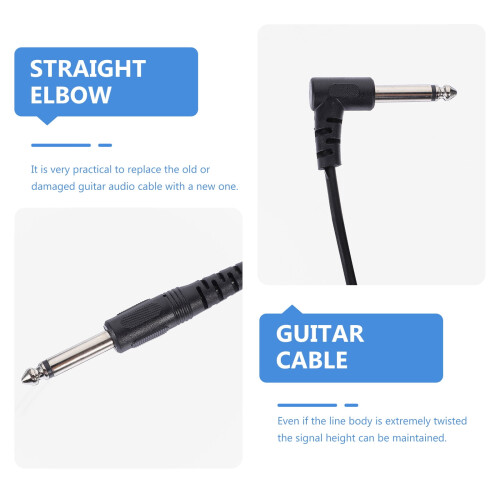 6 Pcs Guitar Cable Stereo Amp Connect for Speaker Effector Eleguitar Electric Accessory 1