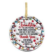 2024 Christmas Ornament Decoration | Large Unique Funny Xmas Hanging Ornaments in Blue & Silver | Keepsake Gifts for Family, Birthday Gifts for Women