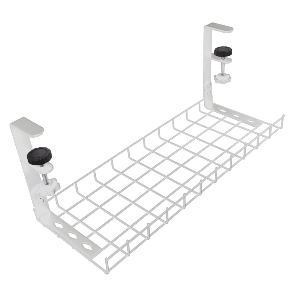 Under Desk Cable Management Tray With Large Capacity, Nodrill Mesh Organizer For Power Strips And Wires 9070919187216