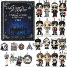 (As show, One size) 2025 Christmas Advent Calendars Decoration Acrylic Stray--Kid