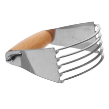 Stainless Steel Pastry Cutter and Dough Blender with Ergonomic Grip for Baking Biscuits Cakes Pies