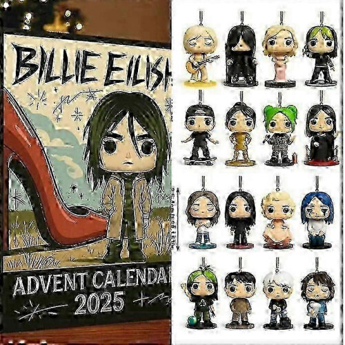 (As show, One size) Billie Eilish Advent Calendar Blind Box Christmas Gift 2