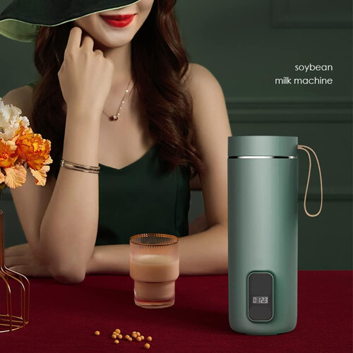 Automatic Soy Milk Maker with Noise Reduction, Filter Stainless Steel, Heating Function for Home 1