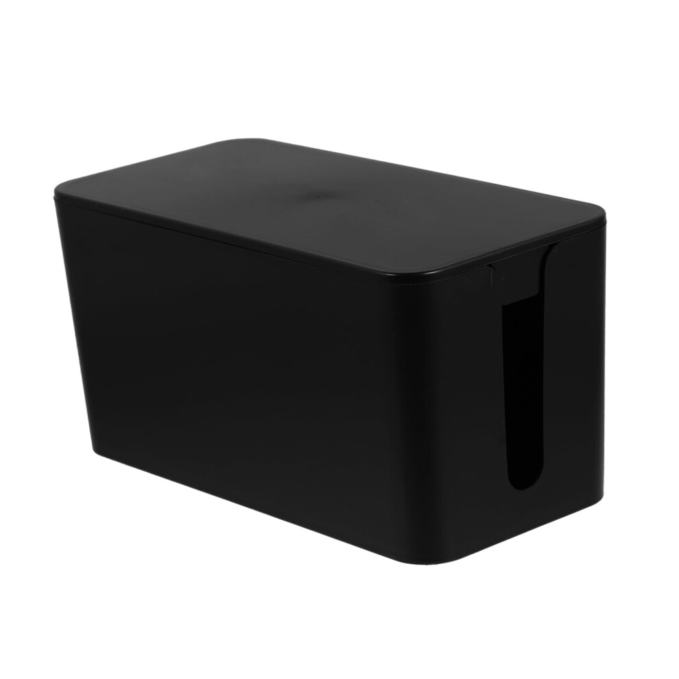 Cable Management Box For Desk, Small Black Cord Organizer For Power Strips And Cable Clutter 9113335141544
