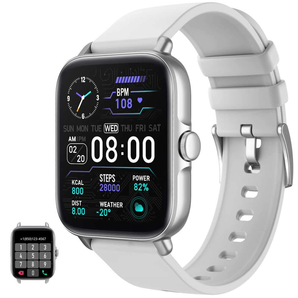 Smart Watch With Call Function, Full Touch Fitness Tracker For Android Ios, Heart Rate, Sleep, Blood Oxygen, Steps For Men Women 9070919187995