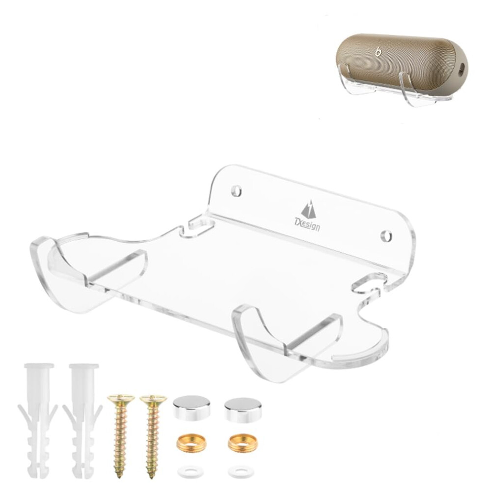 Wall Mount Acrylic Speaker Bracket Transparent Holder Spacesaving Secure Stable For Beats Pill 9113335142053
