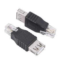 RJ11 to USB Adapter 2 Pack, Plug and Play Telephone Line Converter for Fax and Landline