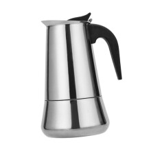 Stainless Steel Coffee Pot for Induction and Gas Stove, Stovetop Espresso Maker with Even Heat Distribution