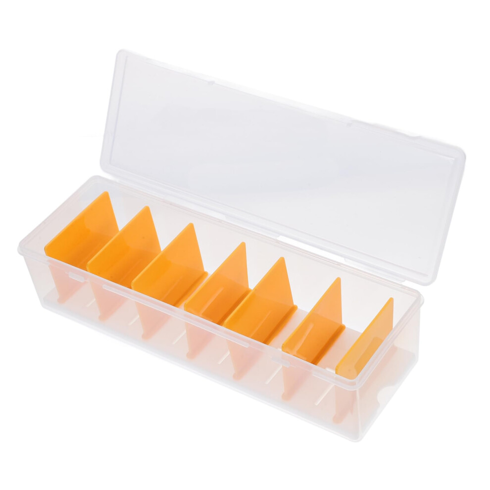 Cable Organizer Box With Lid For Desktop Cord Storage, Multicompartment Design For Home And Office 9070919188503