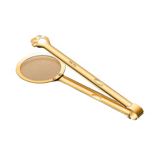 Oil Strainer with HeatResistant Handle, Stainless Steel Fryer Oil Filter, Fine Mesh for Frying