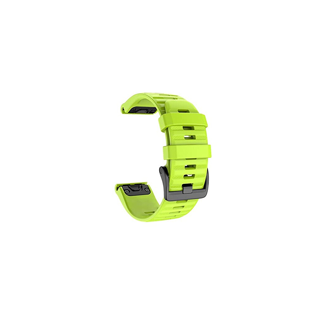26Mm Quick Release Band For Garmin Fenix 3 Hr Watch, Secure Fit Replacement Strap Green 9113335142541