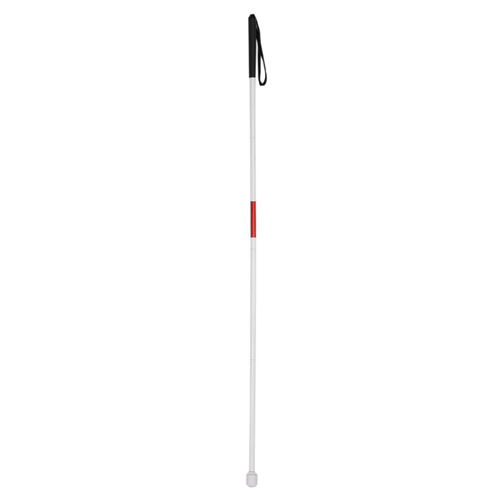 White/Red/Black 127Cm Aluminum Folding Cane For The Blind + +