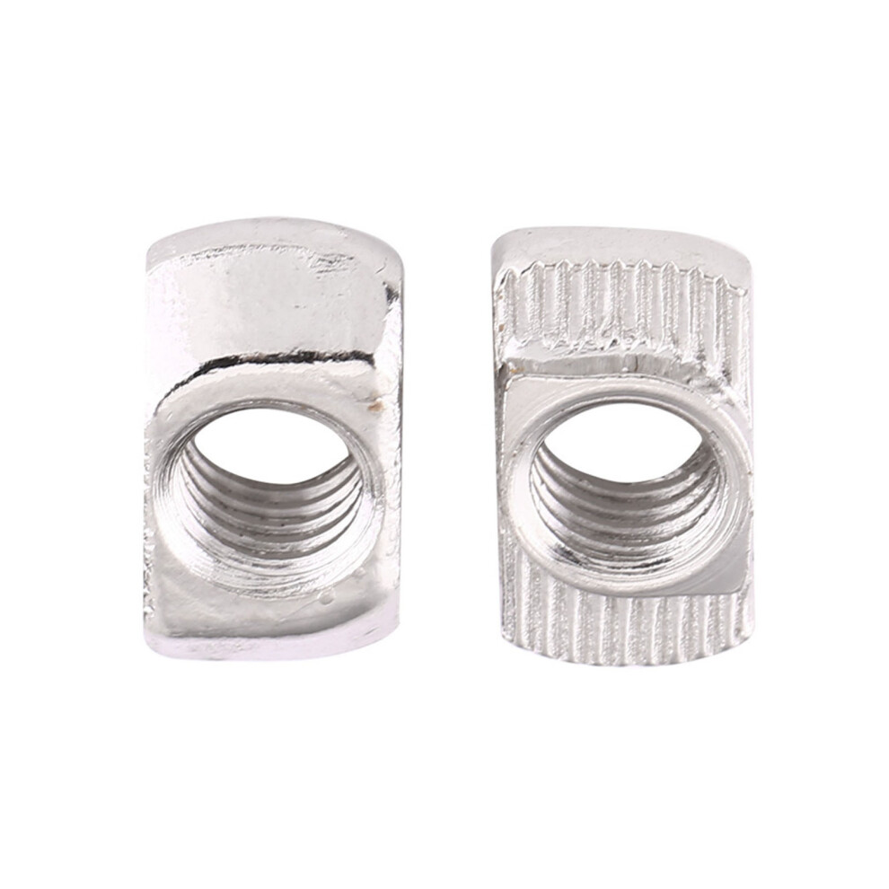 Eu40 M819.510 Nickel Plated Carbon Steel T Slot Hammer Head Nut 50Pcs 8081382826060