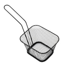 Stainless Steel Fry Basket with NonSlip Handle for Fast Oil Drainage, Mini Deep Fryer Basket