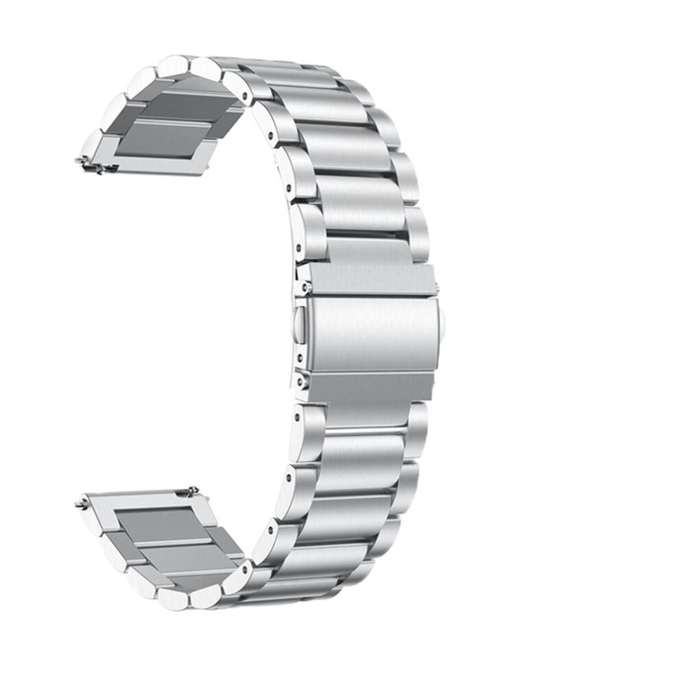 Watch Band 22Mm Stainless Steel Strap For Garmin Vivoactive 3 4 Forerunner 645 245M Venu Sq 2 Plus Silver 9113335143067
