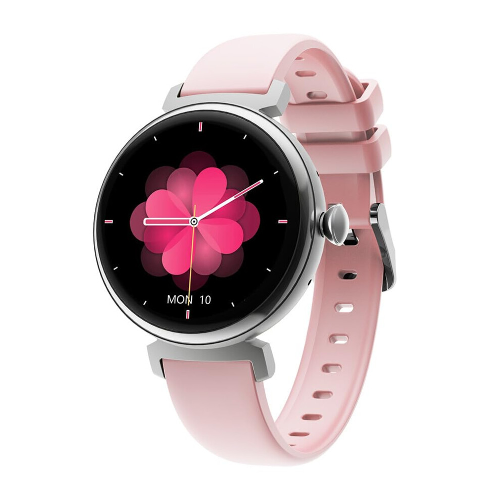 Women's Smartwatch With Call Receive And Dial, Amoled Fitness Tracker, Waterproof Heart Rate Monitor Pink 9113335143142