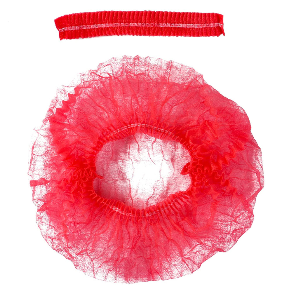 Janrevotw Disposable Hair Bundle Caps (Hair Nets) 24 Inch Headgear Hair Nets Honeycomb Hair Nets 100 Pack
