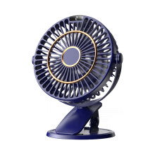 YgkuHd Clip On Fan, 5 Speeds USB Fan with Strong Airflow, Digital Display - Ultra Quiet for Office, Bedroom, School, Stroller 1200mAh