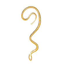 Bentne Jewelry Stud Earrings, Silver Snake Ear Clip Hangers, Slender Eardrops Compatible with All Ear Types, Unisex Gift for Holidays & Daily Wear