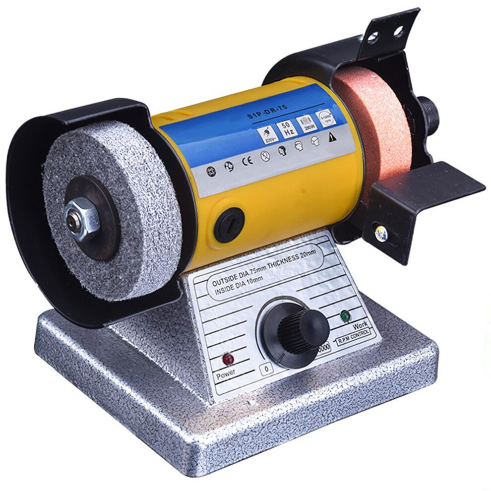 110V Electric Bench Grinder With Variable Speed Control For Jade Polishing And Crystal Engraving 9174973167075