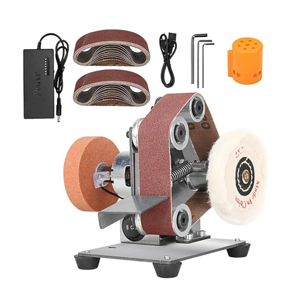 Mini Belt Sander For Knife Making 7Speed Adjustable Grinder With Multigrit Belts And Stable Base 9053599541530