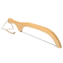 Serrated Bread Knife with Precision Blade and Ergonomic Wooden Handle for Bread and Cake Cutting