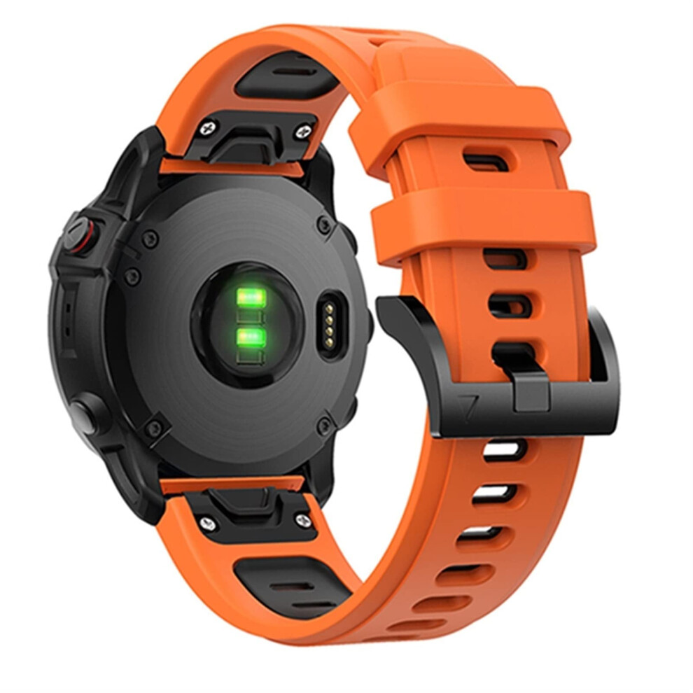 Silicone Watch Band 22Mm Quick Release Strap Adjustable Sweat Resistant For Garmin Fenix 7 6 5 Sports 9044945209822