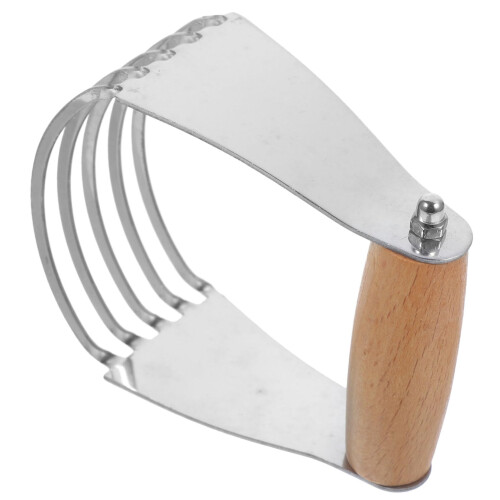 Stainless Steel Pastry Blender and Dough Scraper for Effortless Baking and Bread Making