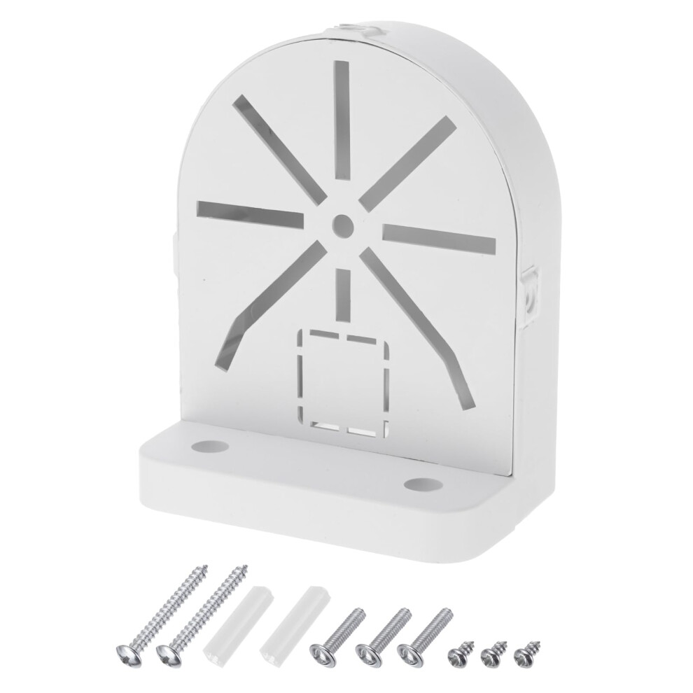 Dome Security Camera Wall Mount 4.9 Inch With Junction Box, Right Angle Cctv Bracket White 9113335143678