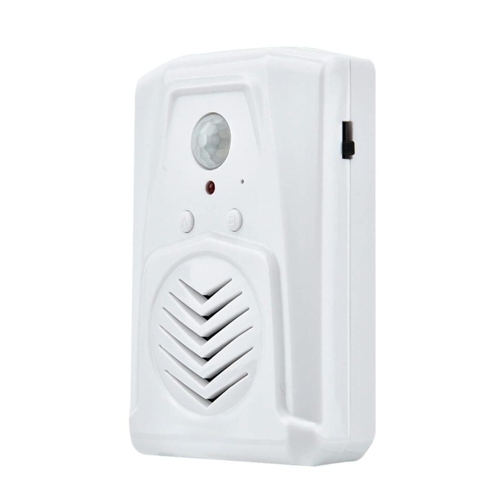 Motion Sensor Doorbell With Smart Motion Detection And Custom Mp3 Alerts, White 9113335143692