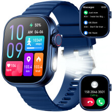 Smart Watch 2.01' Full Display Bluetooth Calling Waterproof Fitness Tracker with Heart Rate Sleep Monitor for iPhone Android