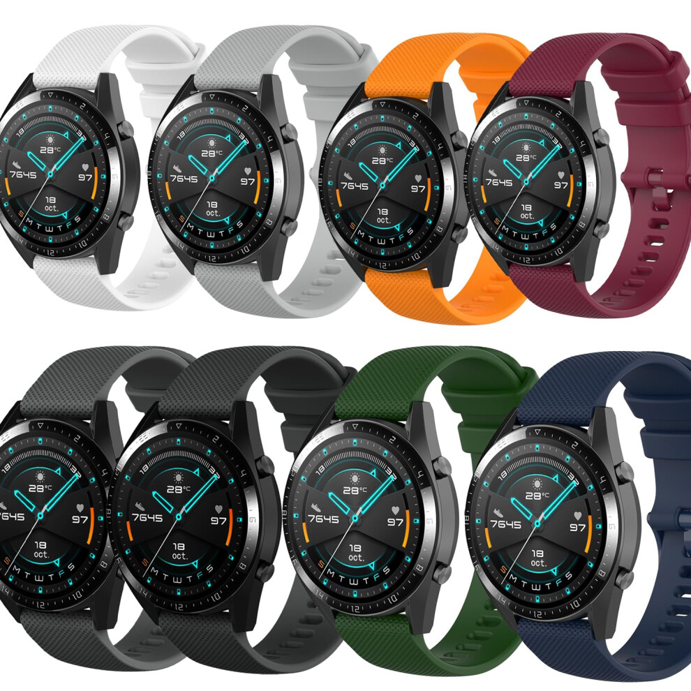 22Mm Silicone Quick Release Watch Band Strap For Fossil Gen 5 Carlyle Julianna Explorist Hr 9070919190582