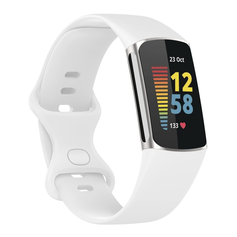 Replacement Band For Fitbit Charge 5 Breathable Silicone Sport Strap With Secure Metal Buckle Adjustable 9113335144231